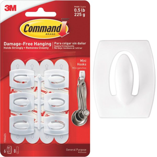 Command™ Outdoor Mini Hooks 17006H-AW