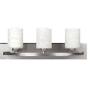 Hampton 3-Bulb Brushed Nickel Bath Light Bar