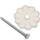 24CT WHITE ROSETTE