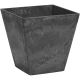 35088 8IN SQUARE BLACK PLANTER