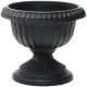 12IN BLACK POLY URN