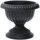 18IN BLACK POLY URN