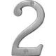 4In Satin Nickel House Number Two