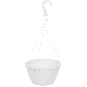 10IN WHITE HANGING BASKET