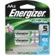 Energizer 2PK AA2 Rechargeable Battery