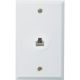 RJ45 WHT FLUSH WALL JACK TPH552R