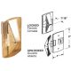 2PK WOOD WINDOW LOCK U-9938