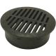 6IN BLACK ROUND GRATE