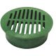 6IN GREEN ROUND GRATE