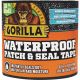 Gorilla 4x10ft W/Proof Patch & Seal Repair Tape Blk