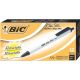 12PK MED BLK RETRACT PEN