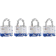 4PK 1-1/2IN PADLOCK 3008D