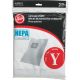 TYPE Y VAC BAG W/HEPA