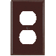 BR OUTLET WALL PLATE