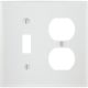 WHT COMBO WALL PLATE