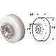 3/4 In x 1/4 In Threaded Screen Door Roller Assembly