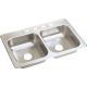 6IN SS DOUBLE-BOWL SINK NE33224